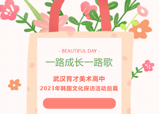 一路成长一路歌——武汉育才美术高中韩国文化探访活动后篇